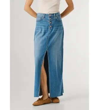 per donna PL90119293A1 Gonna lunga blu Mira (M/RE), Casual, Cotone, Denim Azzurro