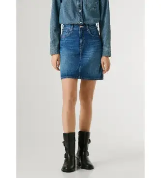 per donna PL90119324U1 Gonna blu Lilly (L), Casual, Cotone, Denim