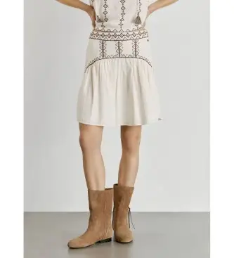 per donna PL9011941 Gonna bianca Denvery (L), Bianco, Casual, Cotone