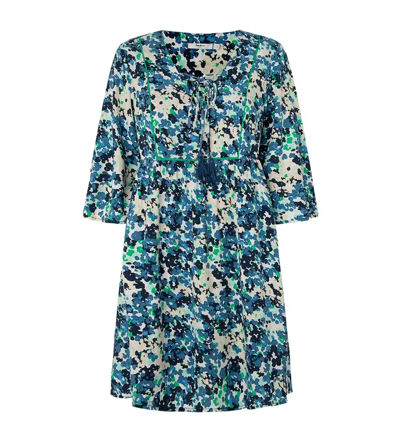 per donna PL953508 Abito blu Clarisa (XS), Casual, Viscosa, Manica lunga