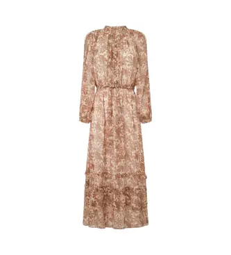 per donna PL953597 Abito Rikky bianco sporco, nudo (S), Casual, Poliestere, Manica lunga