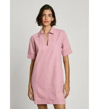 per donna PL953726 Abito corto rosso Lena (M), Casual, Cotone, Manica corta