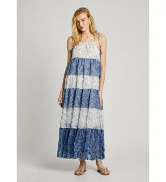 per donna PL953739 Abito blu Delia (XS), Casual, Poliestere, Senza maniche / cinghie