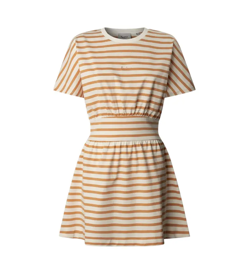 per donna PL953744 Abito corto arancione Vania (XS), Casual, Cotone, Manica corta, Sostenibile