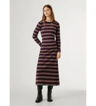 per donna PL9537715 Abito blu navy Clarisse (M), Casual, Viscosa, Manica lunga