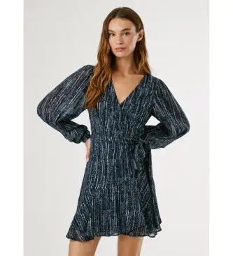 per donna PL9537721 Abito blu Maisa (L), Casual, Viscosa, Manica lunga