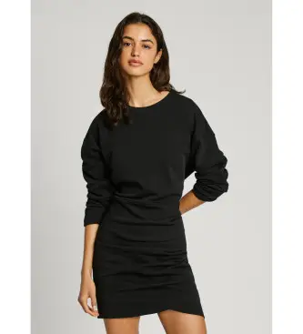 per donna PL9537745 Abito Bolina nero (XS), Casual, Cotone, Manica lunga