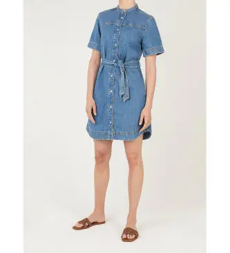 per donna PL95378473C0 Abito in denim Victoria Ss (XXS), Blu, Casual, Cotone, Manica corta