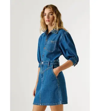 per donna PL95378494CB Autentico abito in denim Gracie (XS), Blu, Casual, Cotone Blu medio