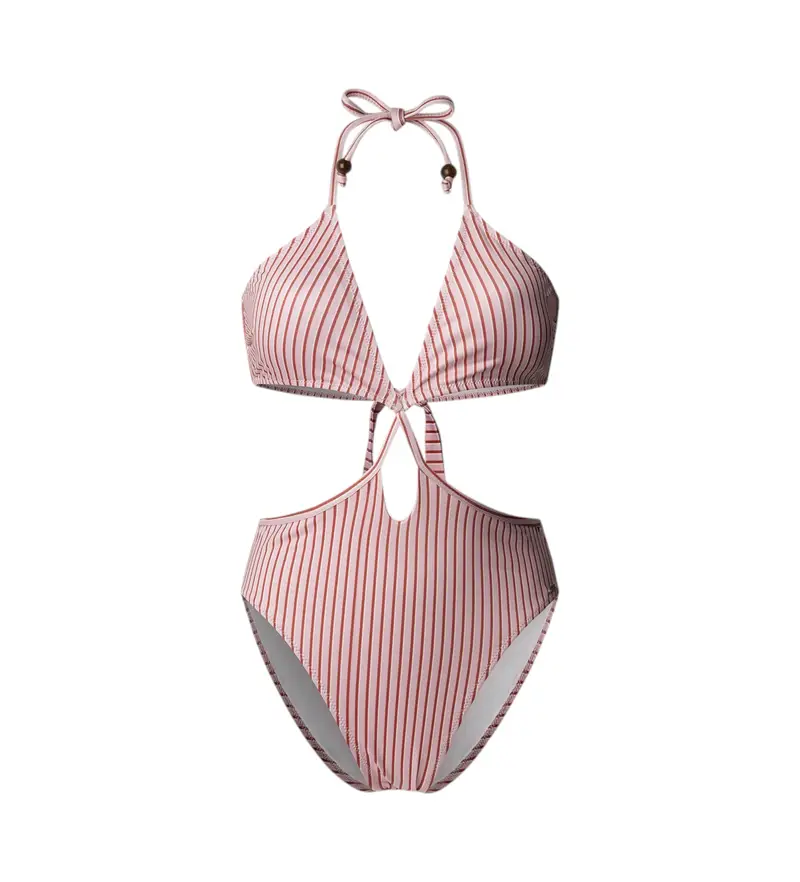 per donna PLB10567 Costume da bagno in tessuto rosa leggero ed elasticizzato (L), Beachwear, Poliestere