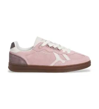 per donna PLS000019 Sneakers in pelle rosa Ball Colors (37), Basso, Stringhe, Casual