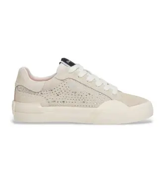 per donna PLS300011 Sneakers grigie Milan Shine (37), Basso, Stringhe, Casual, Grigio Pelle