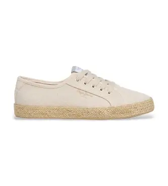 per donna PLS300019 Sneakers beige Brady Jute (36), Tessuto, Basso, Stringhe, Casual