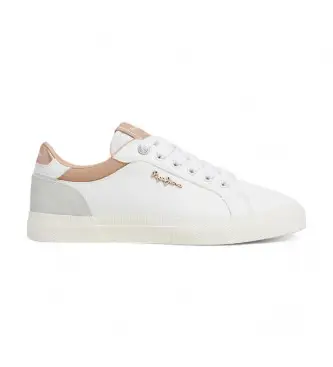 per donna PLS31588 Scarpe da ginnastica bianche Kenton Court (38), Bianco, Basso, Stringhe, Casual