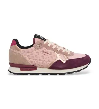 per donna PLS400018 Sneakers rosa Brit Master (37), Basso, Stringhe, Casual, Lilla