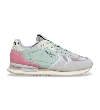 per donna PLS400023 Sneakers multicolor Britlen (36), Basso, Stringhe, Casual, Multicolore Pelle
