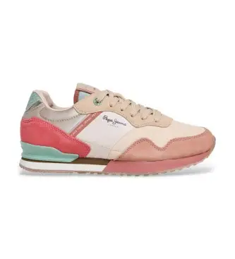 per donna PLS400024 Sneakers beige London Sea (36), Basso, Stringhe, Casual