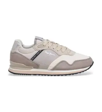 per donna PLS400025 Sneakers grigie London Sand (42), Basso, Stringhe, Casual, Grigio