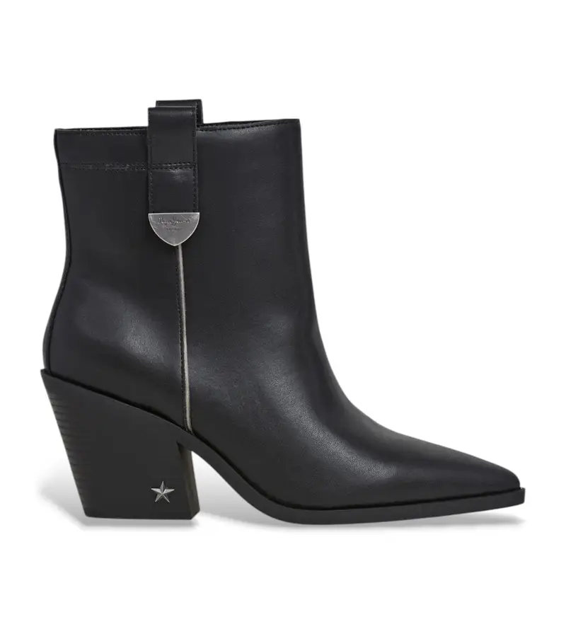 per donna. PLS500016 Stivaletti in pelle nera Gina Cities (38), Nero, 3 a 5cm, Nessuno, Casual