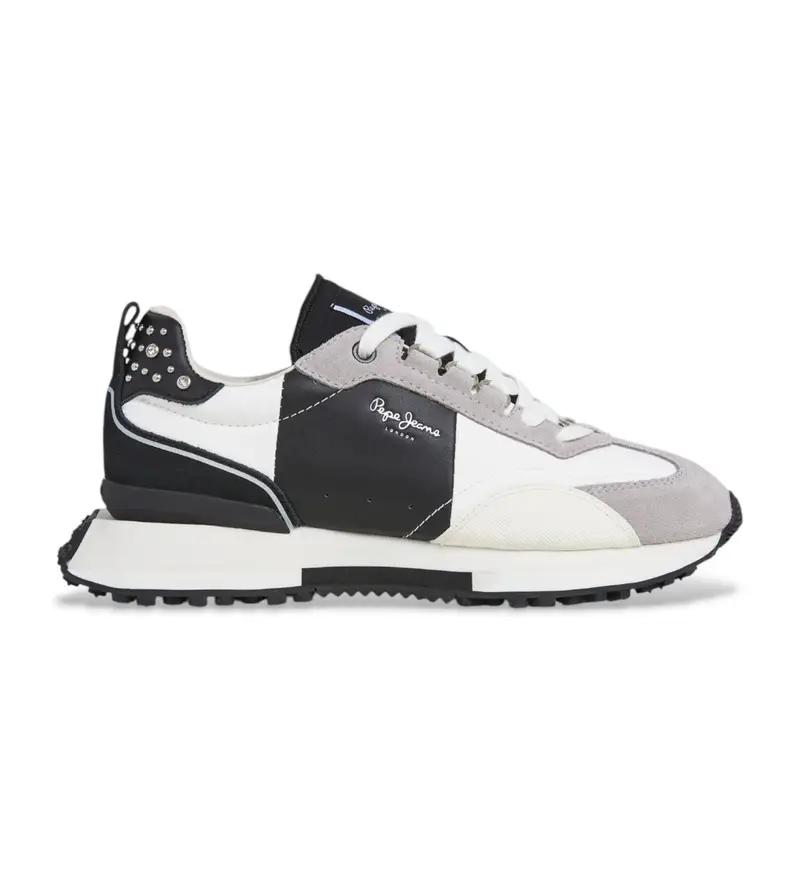 per donna. PLS600004 Sneakers Archer Court in pelle grigia (40), Basso, Stringhe, Casual, Grigio