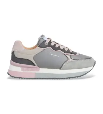 per donna PLS600007 Sneakers grigie Rusper Origin (37), 3 a 5cm, Stringhe, Casual, Grigio Pelle