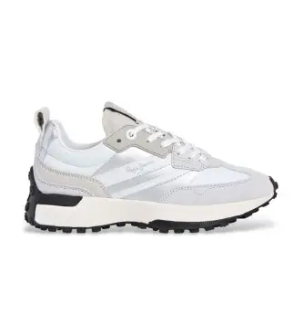 per donna PLS600032 Sneakers Lucky Original in pelle grigia (36), Basso, Stringhe, Casual, Grigio