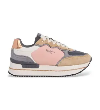 per donna PLS600033 Sneakers Rusper in pelle multicolore glitterata (37), 3 a 5cm, Stringhe, Casual