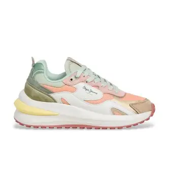 per donna PLS600045 Sneakers in pelle arancione Winslow Young (37), 3 a 5cm, Stringhe, Casual, Multicolore