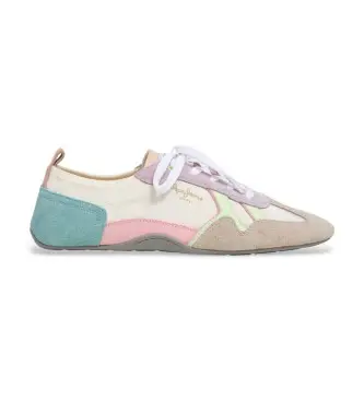 per donna PLS600058 Sneakers Noa Sporty in pelle bianca (36), Bianco, Basso, Stringhe, Casual