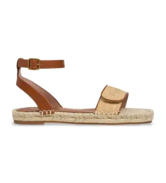 per donna PLS900011 Sandali Auri Sun marroni (36), Marrone, Basso, Fibbia, Casual Naturale