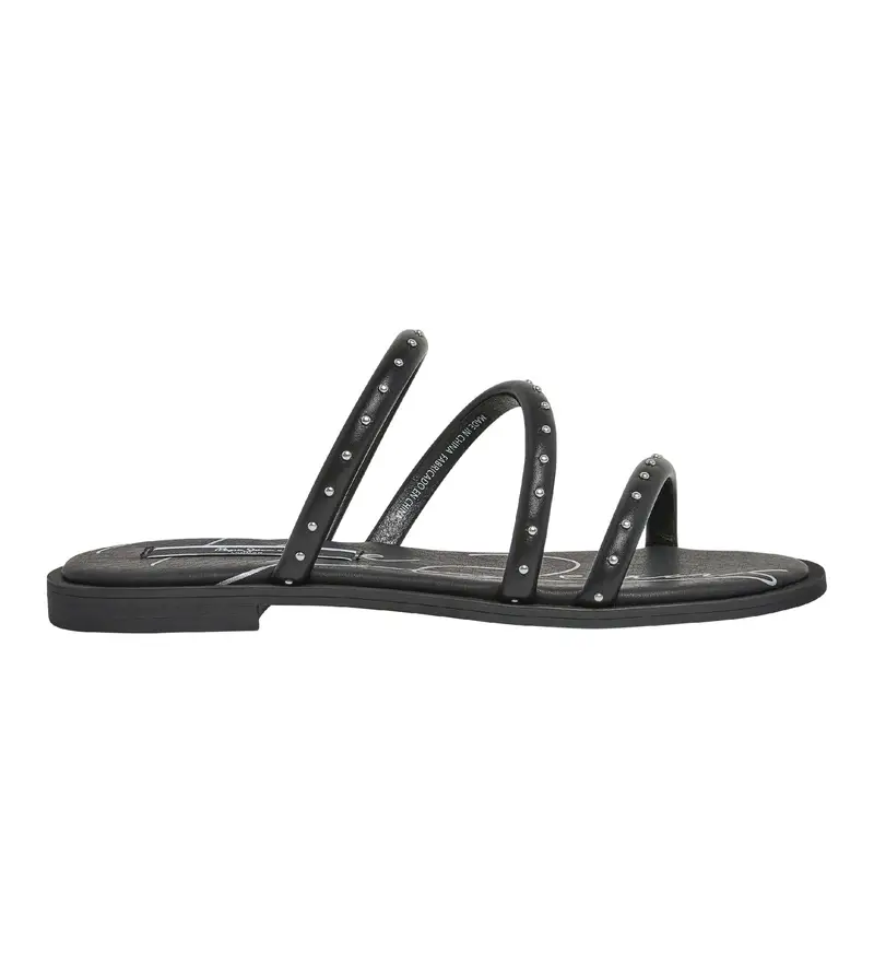 per donna PLS90645 Sandali Hayes Park neri (36), Nero, Basso, Nessuno, Casual, Sostenibile Pelle