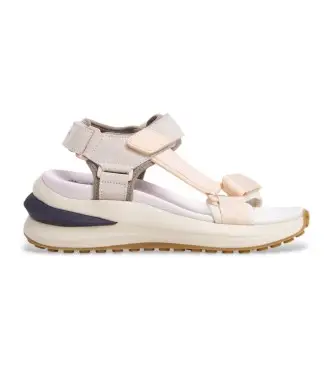 per donna PLS90708 Sandali Winslove Sport in pelle beige (39), 3 a 5cm, Camoscio, Velcro, Casual