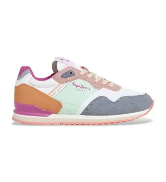 per donna/ragazza PGS400006 Sneakers multicolor con logo di Londra (35), Basso, Stringhe, Casual, Multicolore, moda per bambini