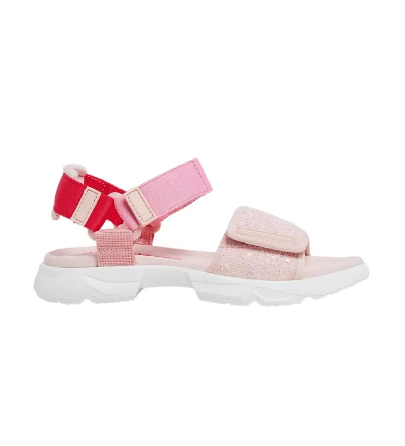 per donna/ragazza. PGS90201 Sandali Ventura rosa (35), Basso, Velcro, Casual, moda per bambini