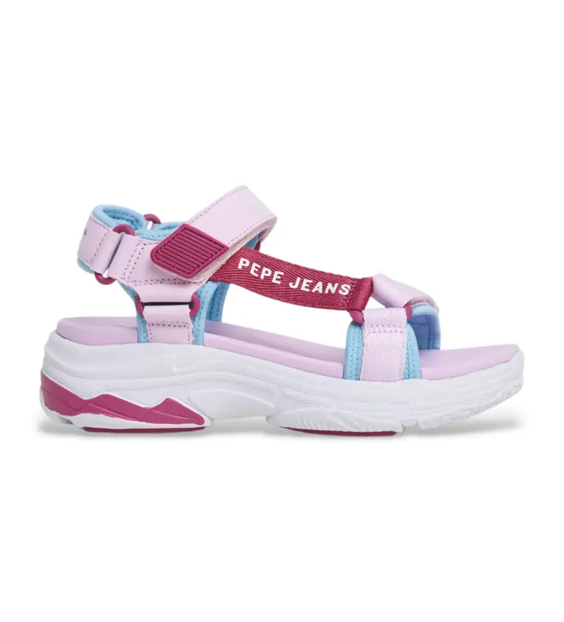 per donna/ragazza. PGS90205 Sandali rosa Mavel (36), 1 a 3 cm, Velcro, Casual, moda per bambini