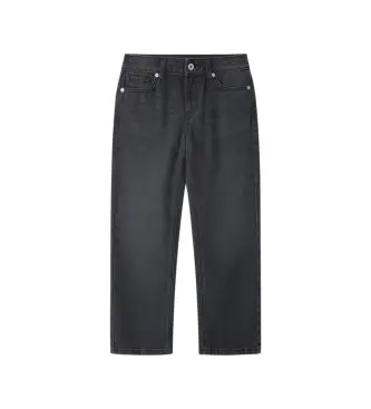 per ragazza PG20000029F1 Jeans neri Robyne Straight Fit (10Años= 140cm), Nero, Casual, Cotone, moda per bambini