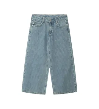 per ragazza PG2000017 Jeans Lexy a righe blu a gamba larga (6años= 104cm), Casual, Cotone, Denim, moda per bambini