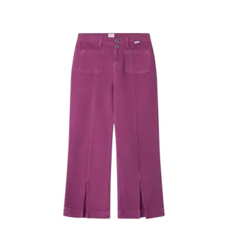 per ragazza PG2100001 Pantaloni azzurri e lilla (12años= 152cm), Casual, Cotone, moda per bambini