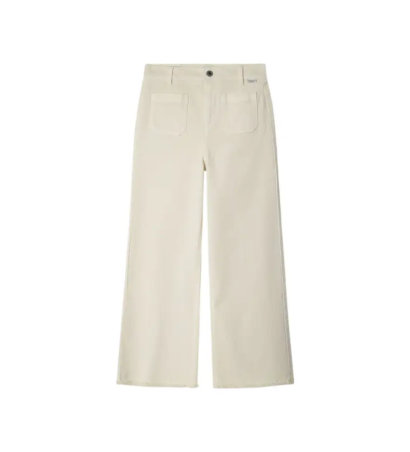 per ragazza PG210803 Pantaloni Nania bianco sporco (10años= 140cm), Casual, Cotone, moda per bambini
