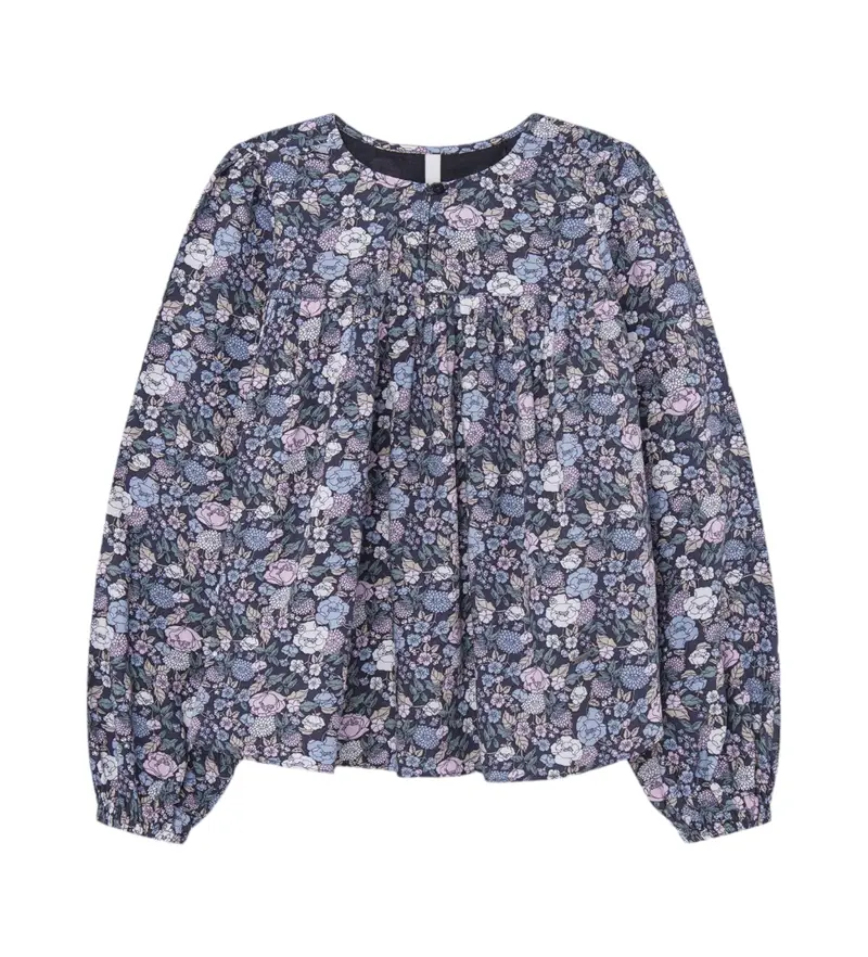 per ragazza PG301688 Blusa Telma multicolor (12años= 152cm), Casual, Multicolore, Viscosa, Manica lunga, moda per bambini Floreale