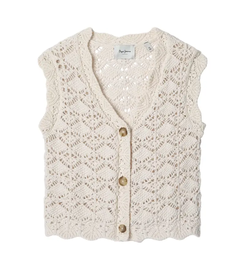 Pepe Jeans Gilet Ragazza Bianco 4037291