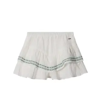 per ragazza PG8000004 Pantaloncini bianchi Hetty (12años= 152cm), Bianco, Casual, Cotone, moda per bambini