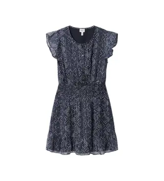 per ragazza PG9500014 Abito blu navy Imabel (6años= 104cm), Casual, Poliestere, Manica corta, moda per bambini