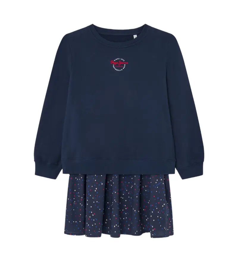 per ragazza PG951678 Abito blu navy Tilda (14años= 164cm), Casual, Manica lunga, Sostenibile, moda per bambini