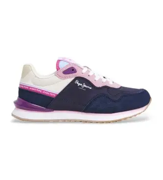 per ragazza PGS40015 Sneakers blu navy Fenix di Londra (36), Basso, Stringhe, Casual, moda per bambini