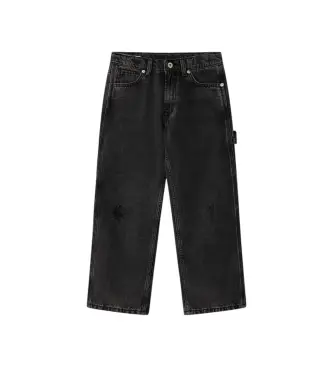per ragazzo PB20000059A1 Jeans larghi Chapman neri Carpenter (10años= 140cm), Nero, Casual, Cotone, moda per bambini