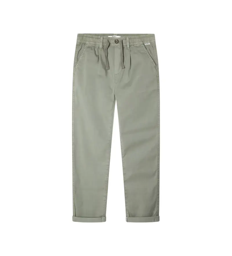 per ragazzo. PB210733 Pantaloni verdi Regular Comfort (10años= 140cm), Casual, Verde, Cotone, moda per bambini