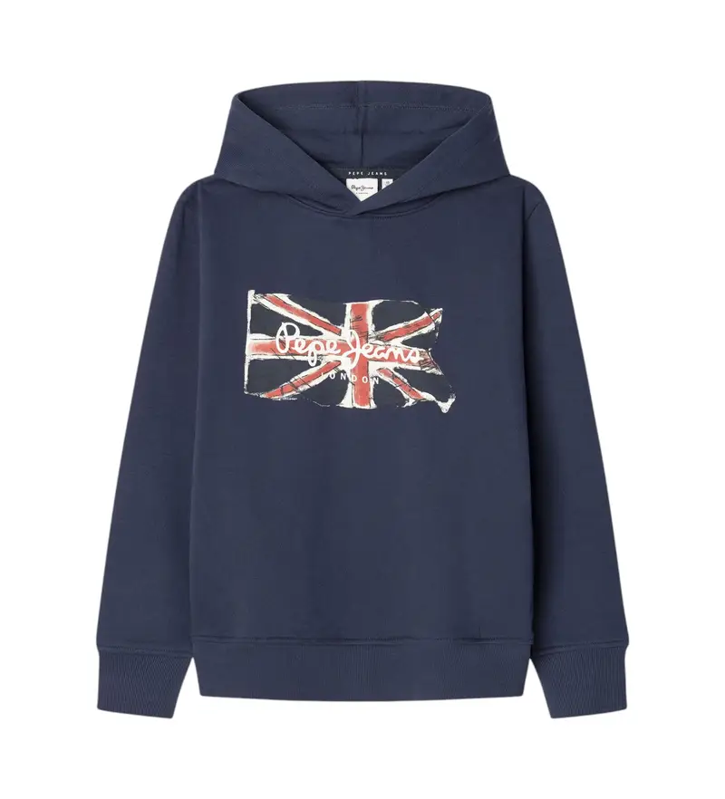 per ragazzo PB581681 Felpa blu navy Clag (12Años= 152cm), Casual, Cotone, Sostenibile, moda per bambini