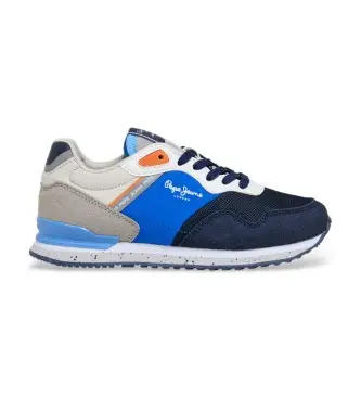 per ragazzo PBS400013 Sneakers blu London South (32), Basso, Stringhe, Casual, moda per bambini