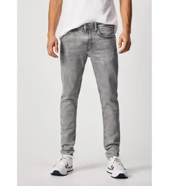 per uomo PM206321WR2 Jeans grigi Finsbury (28/34), Casual, Grigio, Cotone, Denim